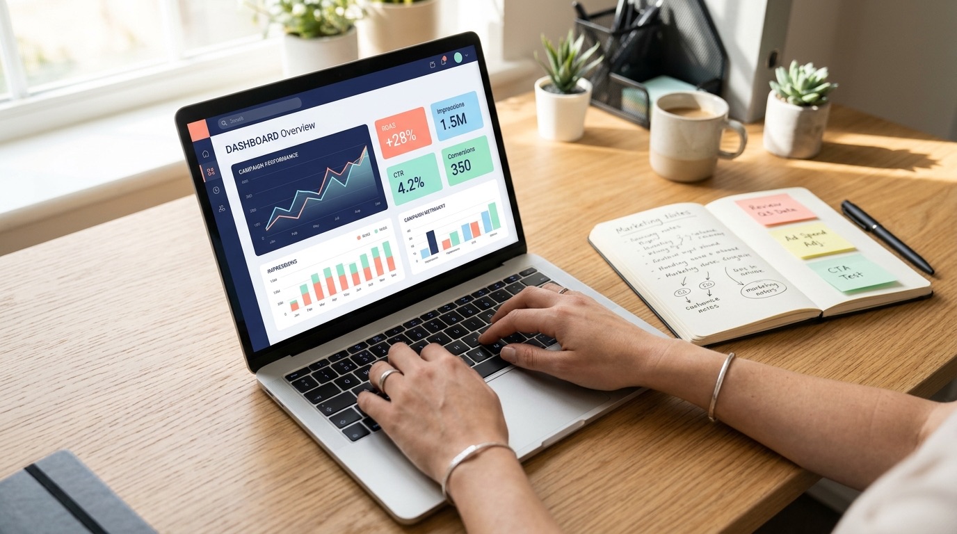 Illustration of a Meta lead generation campaign